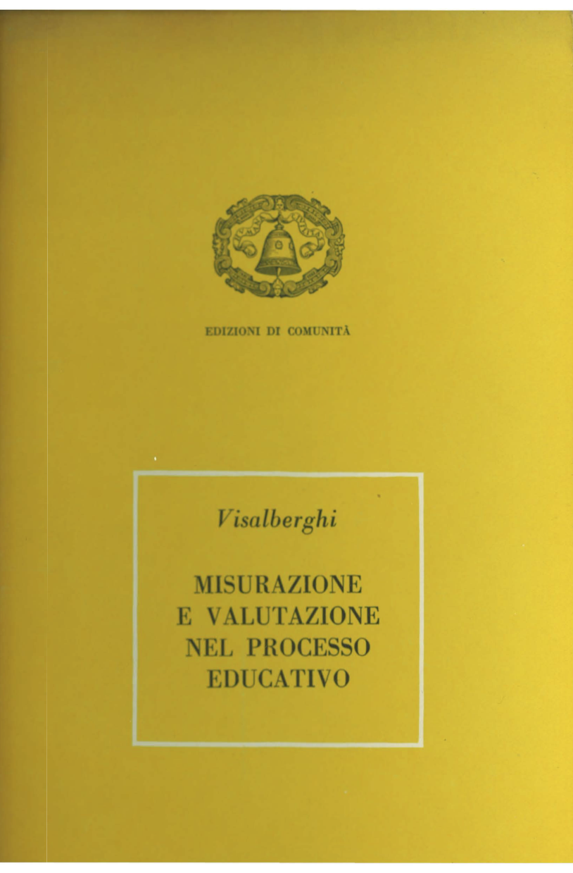 Copertina diMisurazione e valutazione nel processo educativo